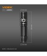 LED lommelygte - 2 batterityper, 6 lysfunktioner, genopladelig, IP68
