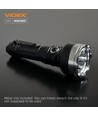 LED lommelygte - 4x LED, 6 lysfunktioner, genopladelig, IP68