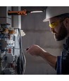 Multifunktionel LED lommelygte - UV + magnetisk bund, genopladelig