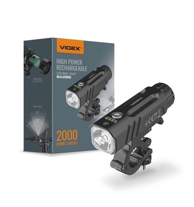 20W LED cykellygte - 5000K, sort