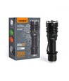 Taktisk LED lommelygte - rødt/grønt filter, genopladelig, IP68