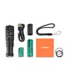 LED lommelygte - 2 batterityper, 6 lysfunktioner, genopladelig, IP66
