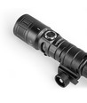 Taktisk LED lommelygte - zoom + rødt lys, genopladelig, IP66