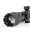Taktisk LED lommelygte - zoom + rødt lys, genopladelig, IP66