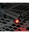 Taktisk LED lommelygte - zoom + rødt lys, genopladelig, IP66