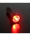 LED lommelygte - hvidt + rødt lys, 8 lysfunktioner, genopladelig, IP68