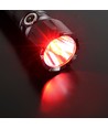 LED lommelygte - hvidt + rødt lys, 8 lysfunktioner, genopladelig, IP68