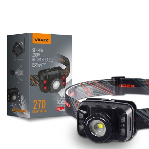 LED pandelampe - håndsensor + zoom, 1800mAh, genopladelig, IP65
