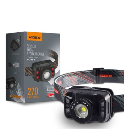 LED pandelampe - håndsensor + zoom, 1800mAh, genopladelig, IP65