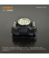 LED pandelampe - håndsensor + COB-lys, 1800mAh, genopladelig, IP65