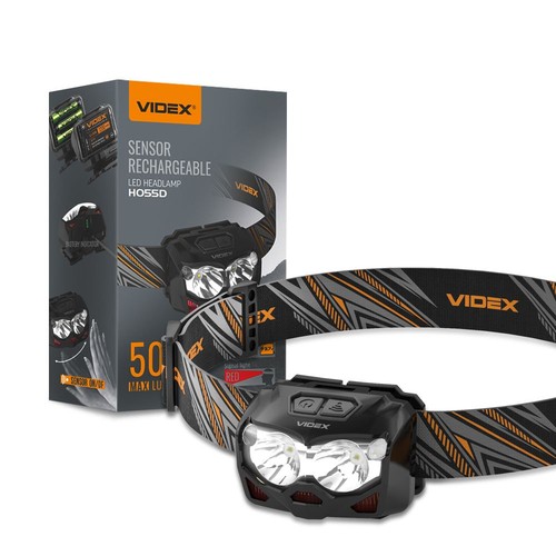 LED pandelampe - håndsensor + 3xAAA mulighed, 1200mAh, genopladelig, IP65