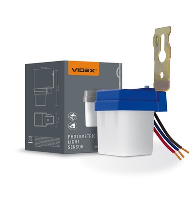 6A skumringsrelæ / lyssensor - IP44, til væg og loft, automatisk lysstyring