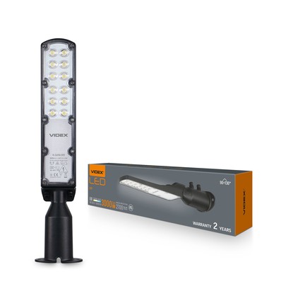 30W LED gadelampe - Ø60mm, IP65, 5000K