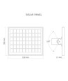 LED Solcelle gadelampe - 2500 lumens, Inkl. fjernbetjening, solcelle, IP65