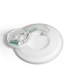 22W Ø29,3cm LED loftlampe med baglys - 2400lm, IP54, CCT skiftbar, hvid kant, inkl. lyskilde