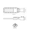50W LED gadelampe - Ø60mm, IP65