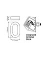 Oval Sensor Væglampe m/PIR – 11W, IP65, IK07, 5000K, Hvid