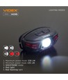 LED pandelampe - håndsensor, 850mAh, genopladelig, IP67