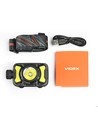 LED pandelampe - 9 lysfunktioner + COB-lys, 1800mAh, genopladelig, IP55