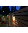 2 stk. Solcelle væglampe LED - Sølv, Flot væg-effekt, udendørs