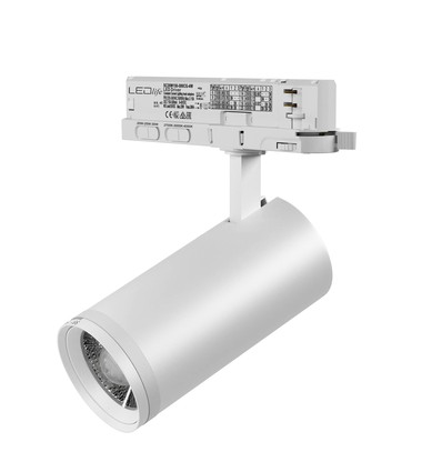 30W 3-faset RA92 Zoom justerbar skinnespot - 100lm/W, Justerbar spredning, Justerbar CCT, Hvid, Justerbar lysstyrke