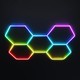 5 stk. Hexagon RGBIC komplet sæt 80W - Inkl. bluetooth controller og strømforsyning