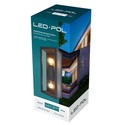 LED-POL sort væglampe - IP54 udendørs, 2xE27 fatning, uden lyskilde