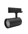 28W 3-faset RA90 CCT justebar skinnespot - 110lm/W, Sort, Justerbar CCT + lysstyrke, Flicker free