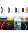 30 cm akvarie armatur - 10W LED, RGB+NW, IP68