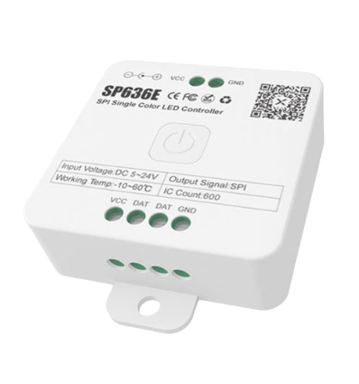 Løbelys SPI strip controller - RF, 12V/24V