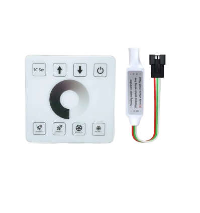 Controller + touch fjernbetjening til SPI løbelys controller - Touch, 2,4ghz