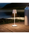 Opladelig LED mini bordlampe - Hvid, 24cm, touch dæmpbar, IP54