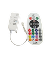 RGBIC kontroller med fjernbetjening - Infrarød, 12V (144W), 24V (288W)