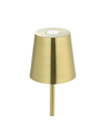 Opladelig LED mini bordlampe - Guld, touch dæmpbar, IP54