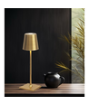 Opladelig LED mini bordlampe - Guld, touch dæmpbar, IP54