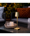 Opladelig LED mini bordlampe - Guld, touch dæmpbar, IP54