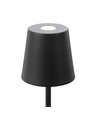 Opladelig LED mini bordlampe - Sort, touch dæmpbar, IP54