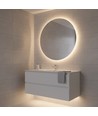 5m 230V vandtæt slim COB strip - tape på bagsiden, 9W/m, IP67, 296 LED/m, op til 50m