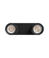 Loftlampe med 2 spots, GU10 - Sort, IP20 indendørs, uden lyskilde
