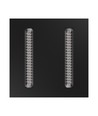 60x60 ALGINE DOPPIO LED panel, 40W - 150lm/W, Sort ramme, 5 års garanti, indbygning/påbygning