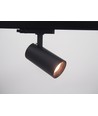 20W 3-faset RA97 skinnespot - 38 grader, Sort