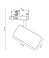 16W 3-faset skinnespot 3i1 - 25°, CCT, Hvid