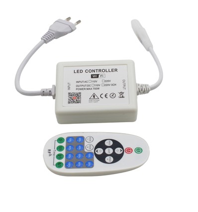 230V WiFi Smart Home dæmper - Inkl. endeprop, til 230V (Slim COB), memory funktion, max 50 m