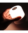 Opladelig LED bord/natlampe - Hvid, touch dæmpbar, 3i1, IP54 indendørs/udendørs