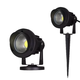 12-24V LED havelampe - 6W, sort, spyd, 450 lm, IP65