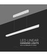 Vt-7-35 LED lampe 36W - lineær hængende suspenderet, Samsung, diffusorplade type 3i1 hvid