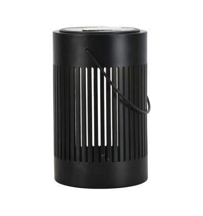 0,5W Solara LED gulvlampe / bordlampe - Solcelle, IP44, sort metal, varm hvid, genopladelig, udendørs