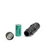 Lille LED lommelygte - 4 lysfunktioner, genopladelig, IP66