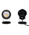 12-24V LED havelampe - 11W, sort, spyd, 800 lm, IP65
