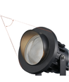 12-24V LED havelampe - 11W, sort, spyd, 800 lm, IP65